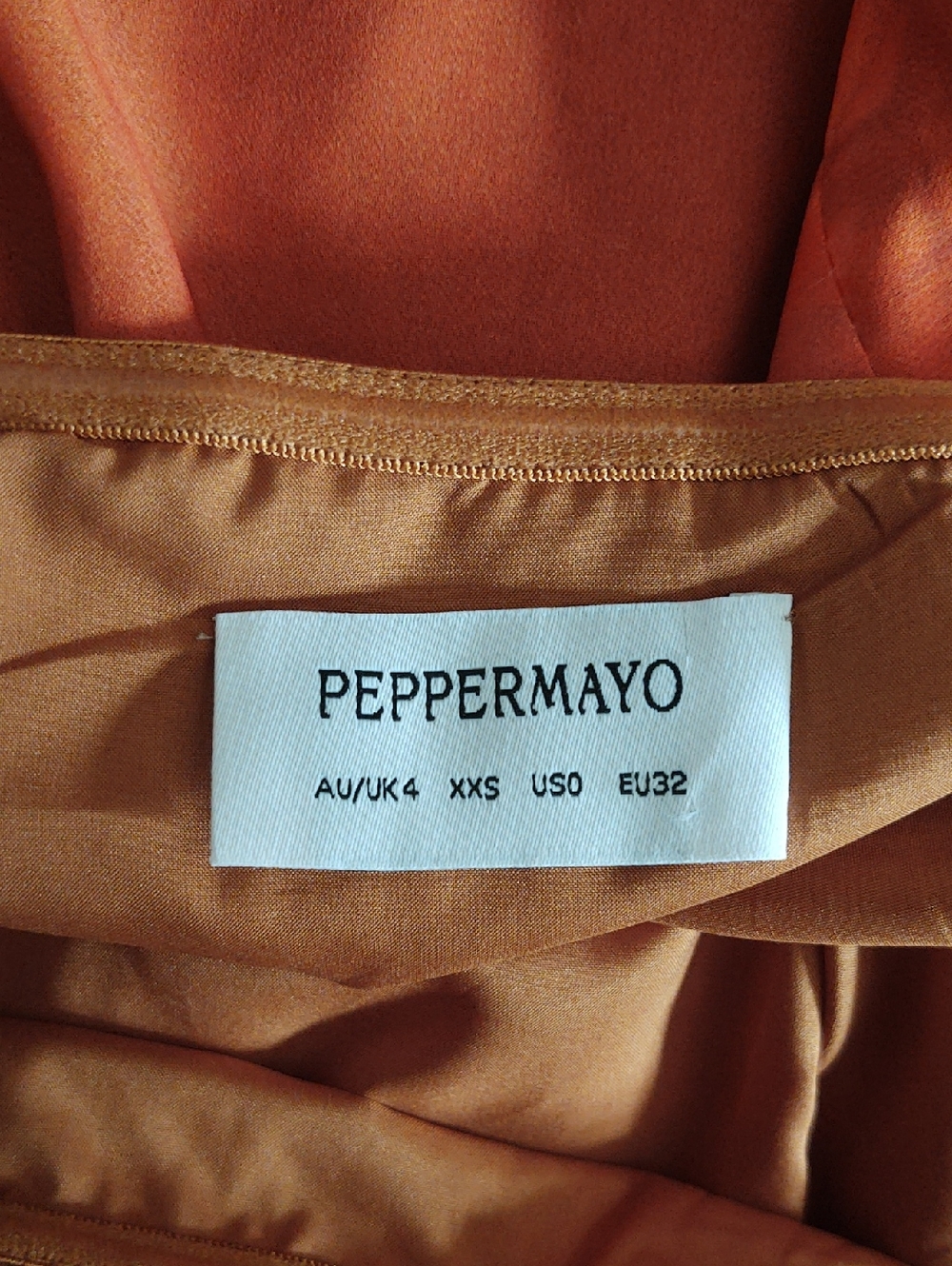 Peppermayo Eden Strapless Amber Maxi Dress sz US 0 - Picture 10 of 11